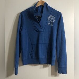 American Eagle outfitter women’s hoodies V-neck kangaroo pockets blue. M